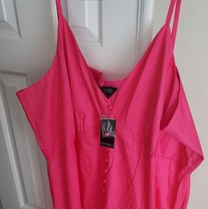 Eloquii Summer Dress, size 28, Hot Pink.
